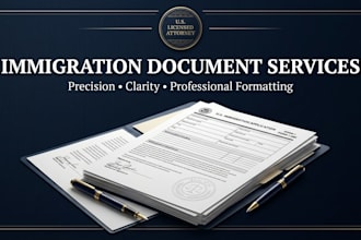 format your immigration affidavit from provided facts as a US lawyer