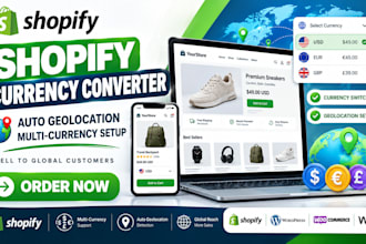 setup shopify currency converter auto geolocation