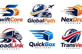 design a professional delivery, logistics, shipping, transport courier logo