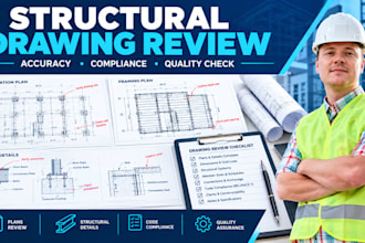 review structural drawings for code compliance and permit submission correction