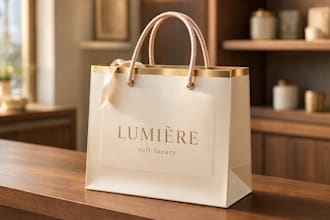 design creative shopping bags for retail businesses