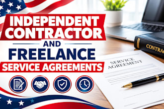 draft independent contractor and freelance service agreements