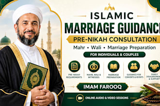 provide islamic marriage guidance and pre nikah consultation