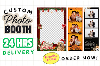 design custom photobooth frame in 24 hours