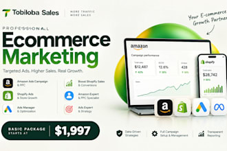 do ecommerce marketing, amazon ads campaign, boost shopify ads sales, amazon ppc