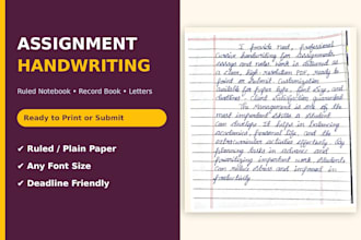 write neat cursive handwriting for your notes and essays