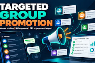 manually promote your business in targeted facebook and whatsapp groups