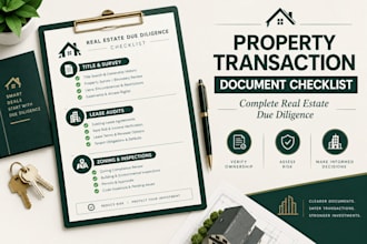 prepare a property transaction document checklist