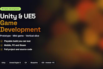 build your unity or ue5 or a polished mini game