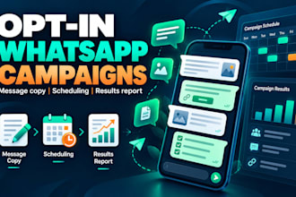 design and schedule whatsapp campaigns for your opted in contacts
