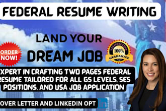 write a federal resume for usajobs and government jobs