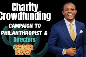promote your charity crowdfunding campaign to philanthropist and directors donor