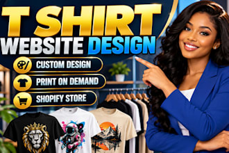 build custom t shirt website with print on demand pod and tshirt website design