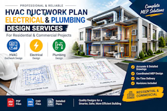 do hvac ductwork plan electrical plumbing design for residential and commercial