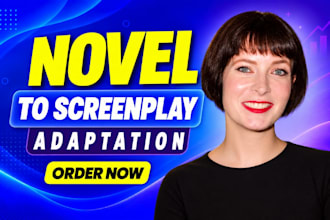 adapt your novel or book into a professional film screenplay
