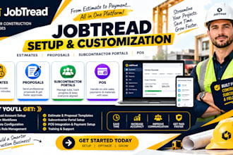jobtread template based construction estimate proposal subcontractor portals pos