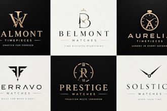 design a professional wristwatch, luxury, timepiece, jewelry, fashion watch logo