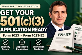 prepare your nonprofit 501c3 application, irs form 1023 or 1023 ez