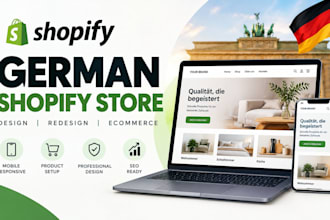 design german shopify website redesign german shopify ecommerce store