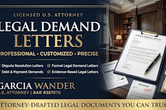 draft a custom legal demand letter incorporating your evidence and facts