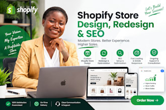 shopify store design, shopify store redesign, shopify SEO shopify website design