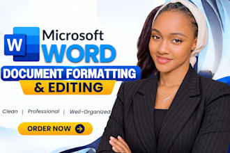 format and edit microsoft and redesign word documents professionally