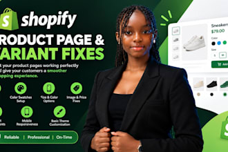 fix shopify product variants and product page issues