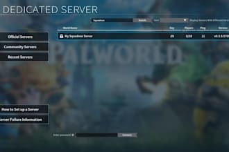 set up a palworld dedicated server with custom mods