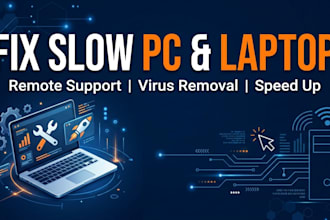 fix your slow PC or laptop remotely