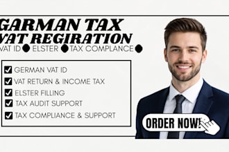 be your german tax advisor for vat, tax returns, income tax and elster filling