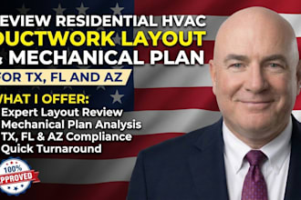 review residential hvac ductwork layout and mechanical plan for tx fl and az
