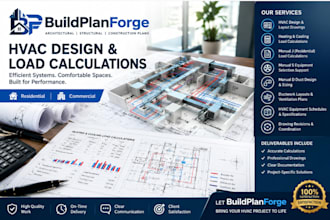hvac design, manual j load calculations, and hvac plans