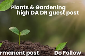do high da DR gardening guest post backlinks