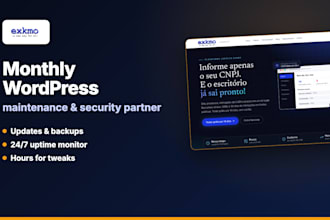 be your monthly wordpress maintenance and security partner
