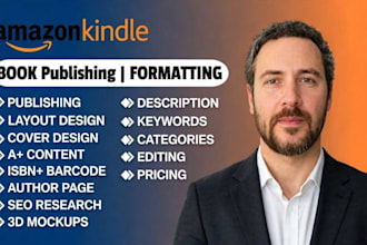 do book formatting, kdp book publishing, paper back, kindle ebook formatting