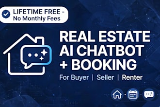 build real estate ai chatbot for buyer seller renter with booking