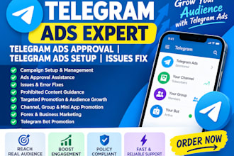 fix telegram ad, resolve telegram ad, fix decline ad, fix ad destination