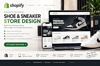 create a stylish shopify shoe store for your footwear brand