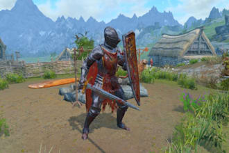 create skyrim, fallout,  starfield  ffxiv and bannerlord 3d mod assets