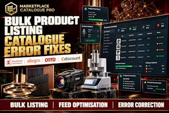 bulk list products, fix catalogue errors on kaufland allegro otto cdiscount