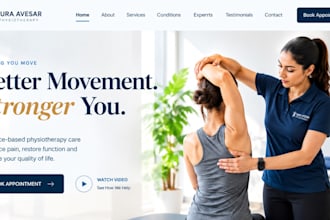 design squarespace animal physiotherapy veterinary rehabilitation website