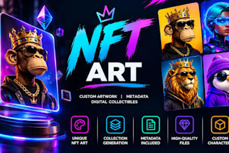 create nft art, metadata, and digital collectible designs