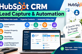 set up hubspot CRM lead capture forms and contact automation