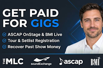 register your setlists and collect your live performance music royalties