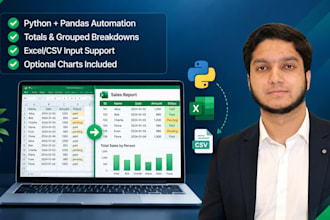 automate excel reports with python and pandas