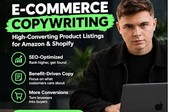 write high converting product descriptions for your shopify or amazon store