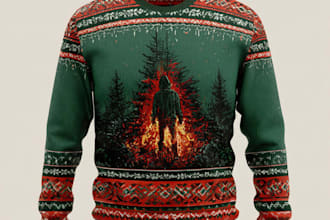 do ugly christmas sweatshirt and sweater design
