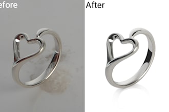 do professional jewelry photo retouching and editing
