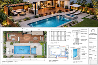 draw florida and georgia deck patio and pool permit plans