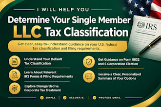 determine your single member llc tax classification and filing requirements